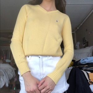 Yellow Ralph Lauren sweater